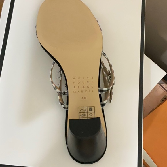 White House Black Market Black and White Heels - Picture 3 of 5